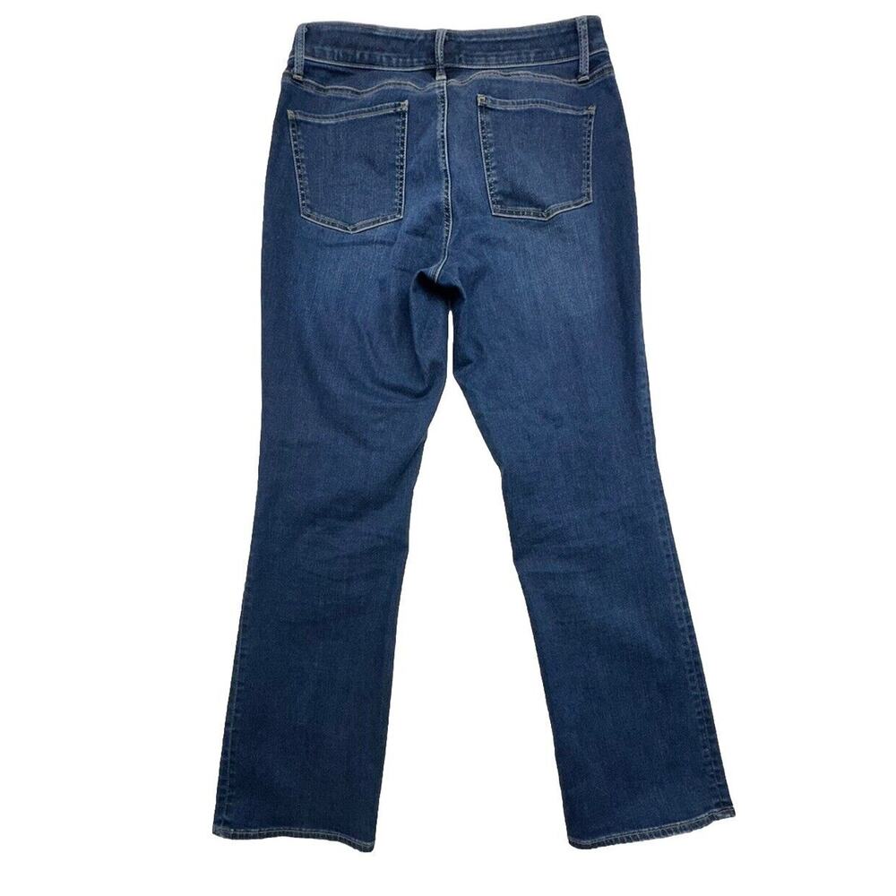 Talbots Curvy Bootcut‎ Womens Jeans Size 8 Dark Wash Mid Rise Denim Blue - Picture 6 of 8